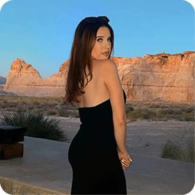 Women silloutte with shaped lower back